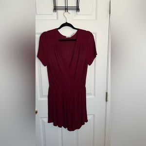 Urban Outfitters Maroon Romper
